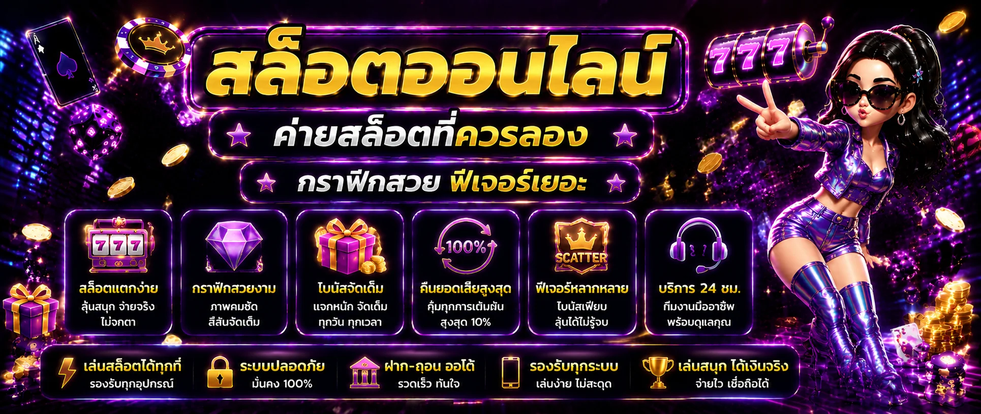 โบนัสสล็อตวอเลท ฝาก 1 บาทได้ 100 โปรโมชั่น WALLETSOSLOT